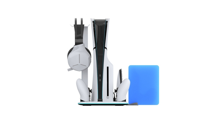 iMP TECH DLX LED multifunctionele oplaadtoren PS5 SLIM / PS5 in de groep HOME ELECTRONICS / Spelconsoles en accessoires / Sony PlayStation 5 bij TP E-commerce Nordic AB (D17016)