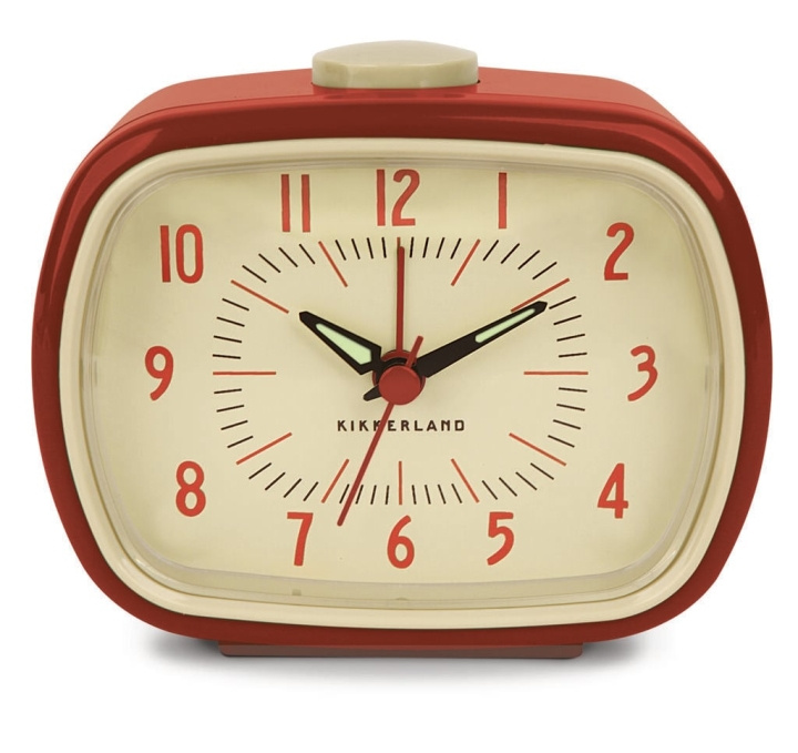 Kikkerland Retro Wekker + Rood (AC08-R-EU) in de groep HUISHOUDEN & TUIN / Horloges & Tellers / Wekkers bij TP E-commerce Nordic AB (D17024)