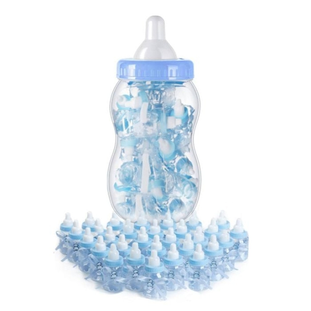 MikaMax Babyfles Blauw - 24st in de groep SPEELGOED, KINDER- & BABYPRODUCTEN / Eten & Drinken / Babyflessen & Accessoires bij TP E-commerce Nordic AB (D17042)