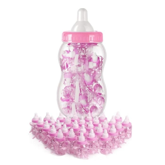 MikaMax Babyflesje Roze - 24st in de groep SPEELGOED, KINDER- & BABYPRODUCTEN / Eten & Drinken / Babyflessen & Accessoires bij TP E-commerce Nordic AB (D17043)