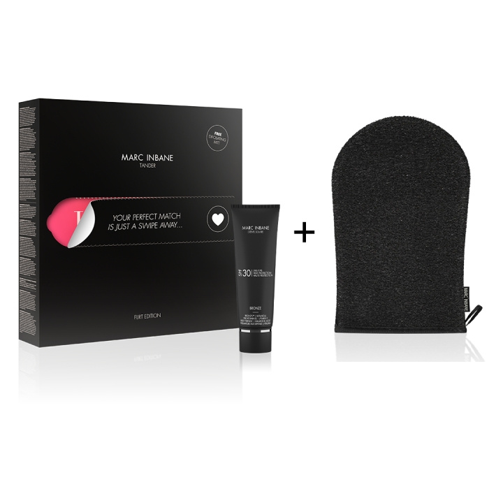 MARC INBANE Tander Creme Bronze + Gratis Exfoliating Mitt - Zwart in de groep BEAUTY & HEALTH / Huidsverzorging / Zonnebank / Bruin zonder zon bij TP E-commerce Nordic AB (D17067)