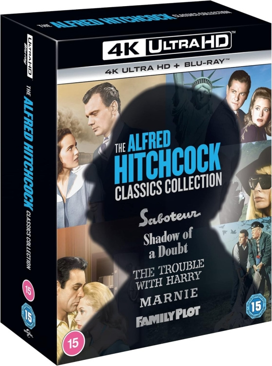 Alfred Hitchcock Classics Collection 2 (5 Films) 4K Ultra HD + Blu-Ray in de groep HOME ELECTRONICS / Audio & Beeld / TV & Accessoires / Films / Blu-ray bij TP E-commerce Nordic AB (D17265)