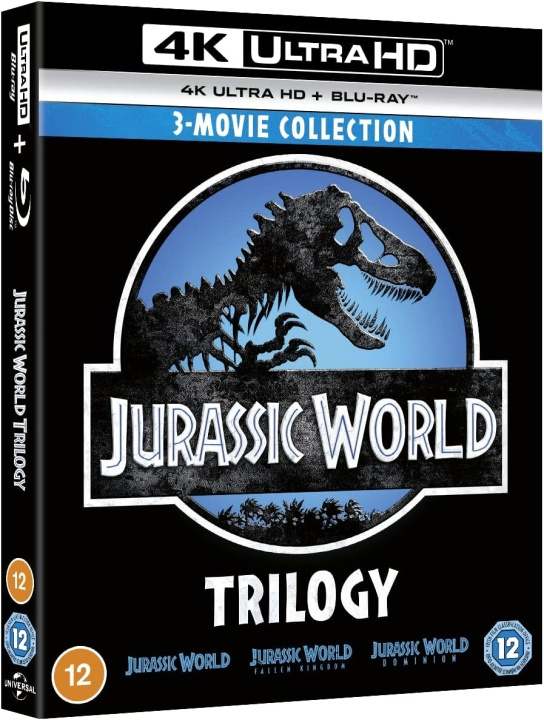 Jurassic World Trilogy 4K Ultra HD + Blu-Ray in de groep HOME ELECTRONICS / Audio & Beeld / TV & Accessoires / Films / Blu-ray bij TP E-commerce Nordic AB (D17267)