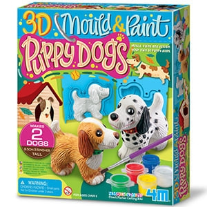 4M Vormen en verven, 3D Puppy Honden - (4M-04784) in de groep SPEELGOED, KINDER- & BABYPRODUCTEN / Speelgoed / Ambachten bij TP E-commerce Nordic AB (D17278)