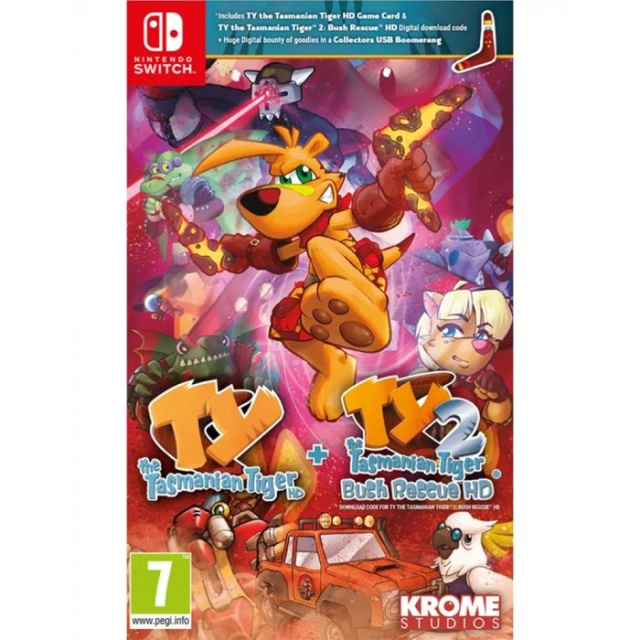 TY The Tasmania Tiger HD + TY The Tasmania Tiger HD 2: Bush Rescue HD Bundle (Switch) in de groep HOME ELECTRONICS / Spelconsoles en accessoires / Nintendo Switch / Games bij TP E-commerce Nordic AB (D17326)