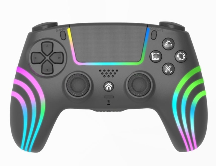 Deep Explorer Draadloze Controller Zwart PS4 / PS3 / PC in de groep HOME ELECTRONICS / Spelconsoles en accessoires / Sony PlayStation 4 bij TP E-commerce Nordic AB (D17380)