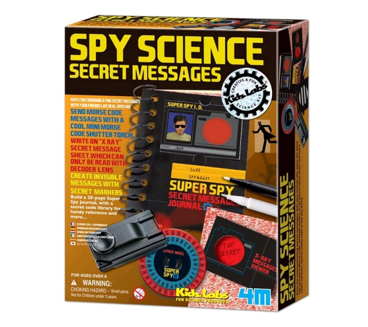 4M KidzLabs - Spy Science - Geheime boodschap (03295) in de groep SPEELGOED, KINDER- & BABYPRODUCTEN / Speelgoed / Experimenteren en doe-het-zelf bij TP E-commerce Nordic AB (D17383)