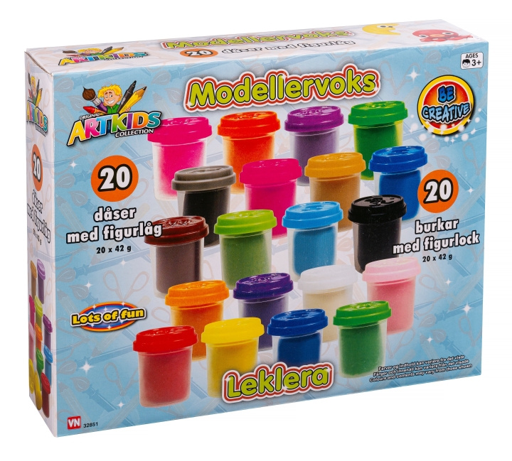 ArtKids 20 blikken klei (32851) in de groep SPEELGOED, KINDER- & BABYPRODUCTEN / Speelgoed / Speelklei, speelzand en accessoires bij TP E-commerce Nordic AB (D17399)