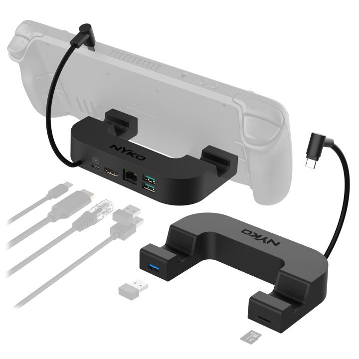 Nyko Steam Deck Power Dock 7-in-1 Usb-C dockingstation in de groep SMARTPHONE & TABLETS / Opladers & Kabels / Docking stations bij TP E-commerce Nordic AB (D17497)