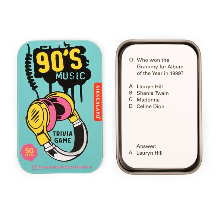 Kikkerland 90\'s Muziek Trivia - (GG265) in de groep SPEELGOED, KINDER- & BABYPRODUCTEN / Spelletje / Bordspellen bij TP E-commerce Nordic AB (D17594)