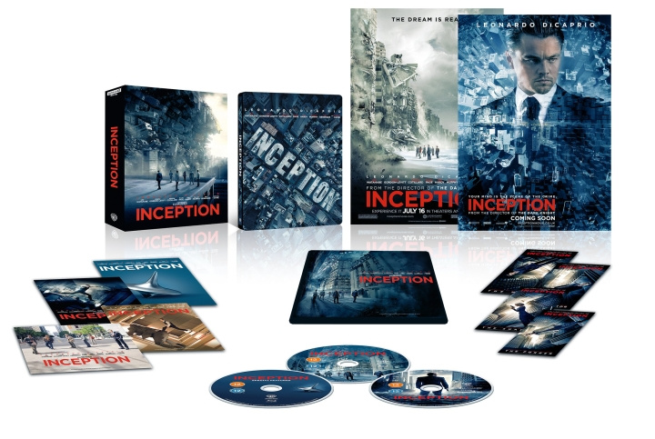 INCEPTION STEELBOOK 3-disc (BD + 4K UHD in de groep HOME ELECTRONICS / Audio & Beeld / TV & Accessoires / Films / Blu-ray bij TP E-commerce Nordic AB (D17636)