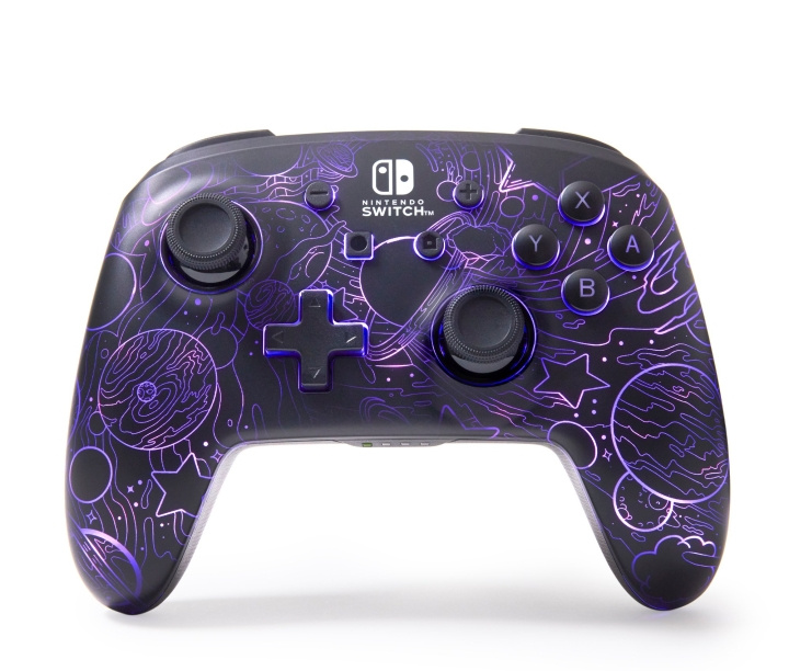 PowerA Verbeterde draadloze controller met Lumectra - Galactic Vortex (Nintendo Switch) in de groep HOME ELECTRONICS / Spelconsoles en accessoires / Nintendo Switch / Accessoires bij TP E-commerce Nordic AB (D17677)