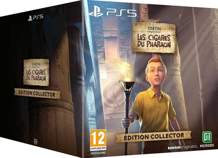 Tintin Reporter Cigars of the Pharaoh (Collector Edition) (PS5) in de groep HOME ELECTRONICS / Spelconsoles en accessoires / Sony PlayStation 5 / Spel bij TP E-commerce Nordic AB (D17688)