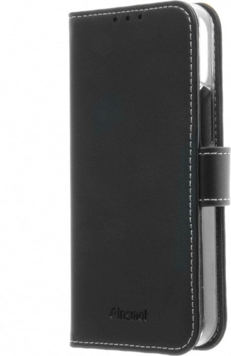 Insmat Exclusive Flip Case Portemonneehoesje, iPhone 12 mini, zwart in de groep SMARTPHONE & TABLETS / Mobielbescherming / Apple / iPhone 12 Mini bij TP E-commerce Nordic AB (D17881)