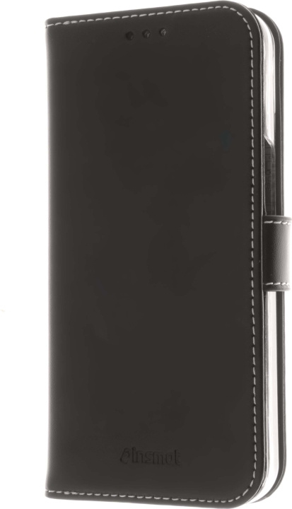 Insmat Exclusive Flip Case Portemonneehoesje, iPhone 13 mini, zwart in de groep SMARTPHONE & TABLETS / Mobielbescherming / Apple / iPhone 13 Mini bij TP E-commerce Nordic AB (D17905)