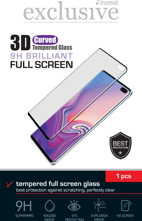 Insmat Volledig scherm gepantserd glas, OnePlus 10 Pro, zwart in de groep SMARTPHONE & TABLETS / Mobielbescherming / OnePlus bij TP E-commerce Nordic AB (D17942)