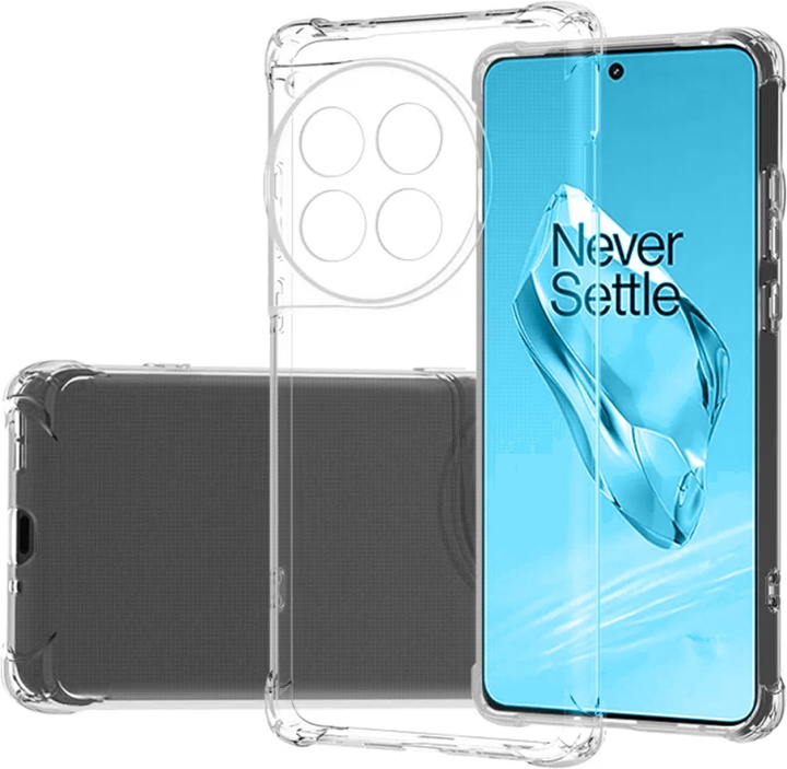 Insmat Impact beschermhoes achterkant, OnePlus 12R, transparant in de groep SMARTPHONE & TABLETS / Mobielbescherming / OnePlus bij TP E-commerce Nordic AB (D18041)