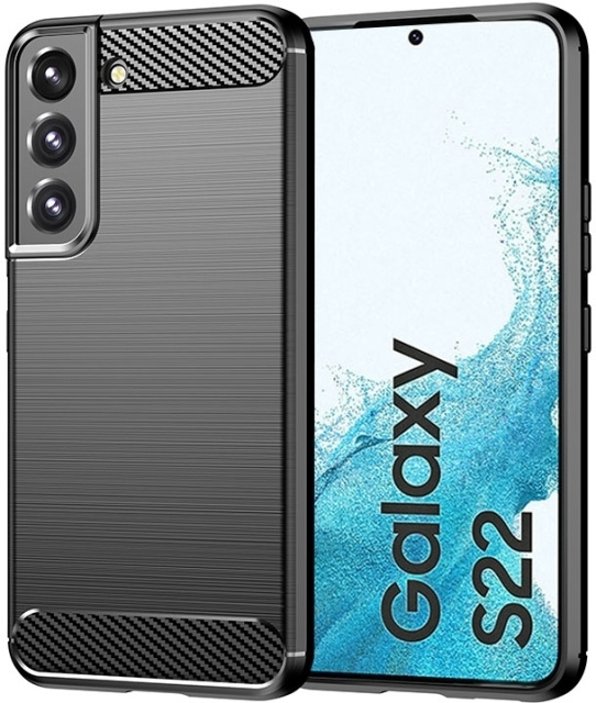 Insmat C&S Style rugdekking, Samsung Galaxy S22, zwart in de groep SMARTPHONE & TABLETS / Mobielbescherming / Samsung bij TP E-commerce Nordic AB (D18089)