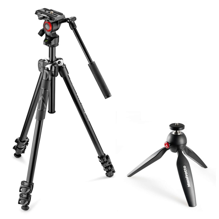 Manfrotto 290 Light Video Head Pixi Video Bundle in de groep HOME ELECTRONICS / Foto & Video / Fotoapparatuur / Statief bij TP E-commerce Nordic AB (D18122)