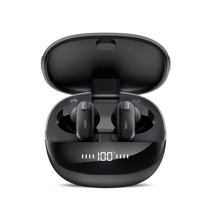 MIXX Hörlur Mini Charge 2 In-Ear Tws Qi Trådlös Svart in de groep HOME ELECTRONICS / Audio & Beeld / Koptelefoon & Accessoires / Koptelefoon bij TP E-commerce Nordic AB (D18131)