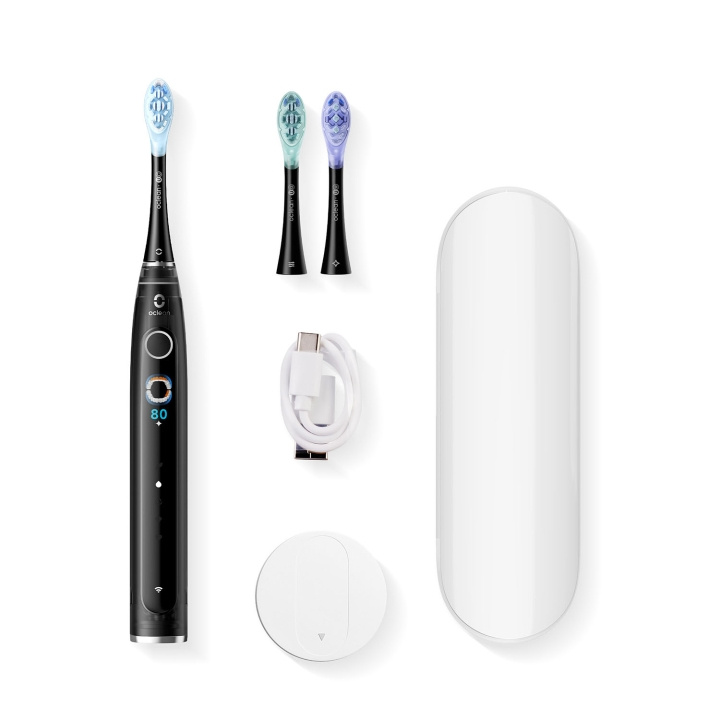 Oclean Elektrisk Tandborste X Pro 20 Set Svart in de groep BEAUTY & HEALTH / Mondverzorging / Elektrische tandenborstels bij TP E-commerce Nordic AB (D18140)