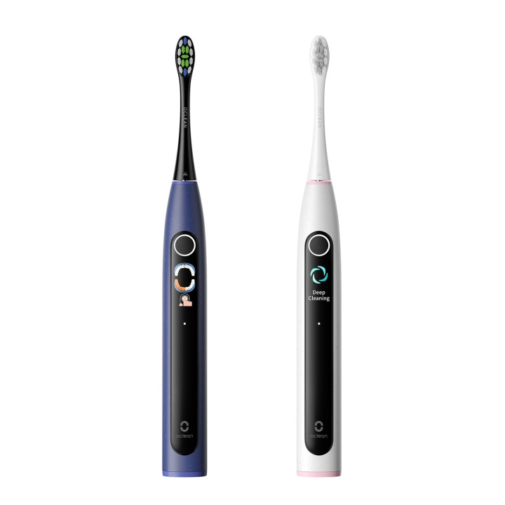 Oclean Elektrisk Tandborste X Lite Duo Set Mörkblå+Grå in de groep BEAUTY & HEALTH / Mondverzorging / Elektrische tandenborstels bij TP E-commerce Nordic AB (D18147)