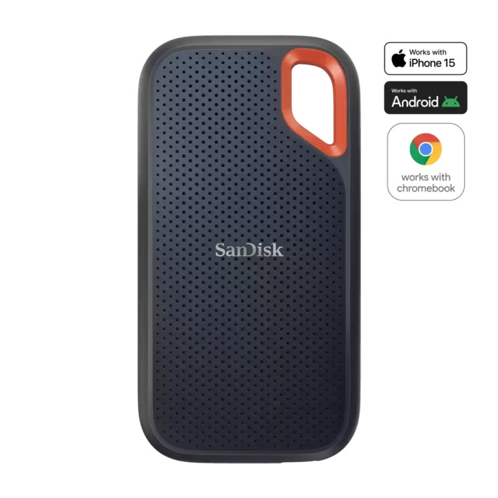 SanDisk SSD Extreme 8TB Bärbar NVMe 1050MB/s in de groep COMPUTERS & RANDAPPARATUUR / Computeronderdelen / Harde schijven / Koeling bij TP E-commerce Nordic AB (D18161)