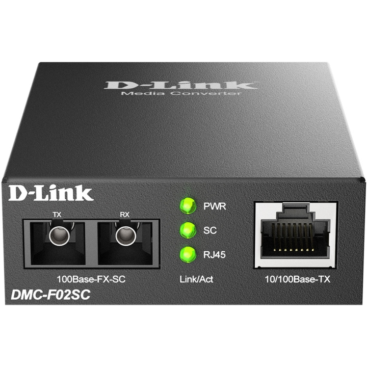 D-Link DMC-F02SC 10/100BaseTX to 100BaseFX SC Multi-mode Media Converter 2 km in de groep COMPUTERS & RANDAPPARATUUR / Netwerk / Media Converters bij TP E-commerce Nordic AB (D18169)
