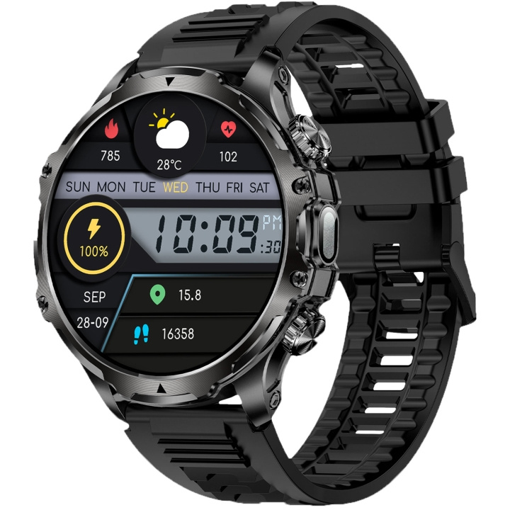 KSIX Smartklocka Venture - Svart in de groep SPORT, VRIJE TIJD & HOBBY / Smartwatch & Activiteitsmeters / Smartwatches bij TP E-commerce Nordic AB (D18178)