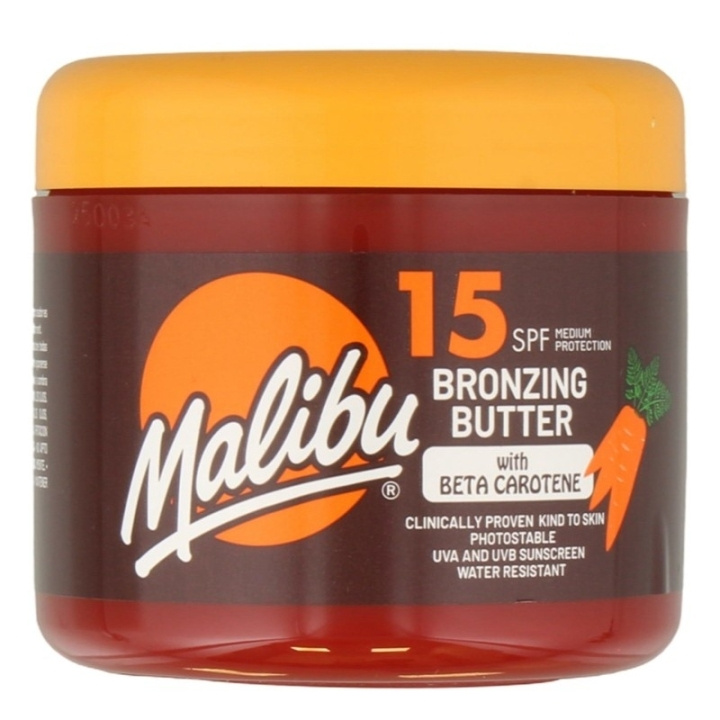 Malibu Bronzing Butter with Beta Carotene SPF15 300ml in de groep BEAUTY & HEALTH / Huidsverzorging / Zonnebank / Bruin zonder zon bij TP E-commerce Nordic AB (D18212)