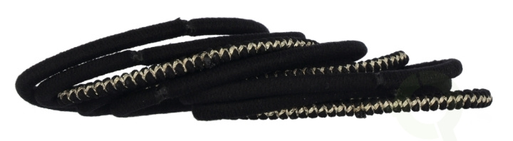 Bachca Paris Thick Hair Elastics Set 9 piece 9 Pieces Black & Lurex in de groep SPORT, VRIJE TIJD & HOBBY / Accessoires / Overige accessoires bij TP E-commerce Nordic AB (D18297)