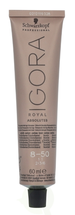 Schwarzkopf Igora Royal Absolutes Permanent Color Creme 60 ml 8-50 in de groep BEAUTY & HEALTH / Haar & Styling / Haarverzorging / Haarverf / Haarverf & Kleurbommen bij TP E-commerce Nordic AB (D18377)