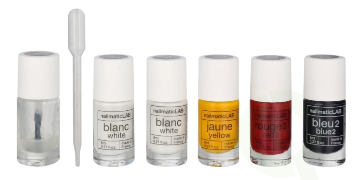 Nailmatic Nail Polish Set 52.5 ml Pastel - 5x Nail Polish 8ml/5x Mixing Base 2,5 ml/10 Pipettes/5 Labels/1 Booklet With 20 Recipes in de groep BEAUTY & HEALTH / Manicure/pedicure / Nagellak bij TP E-commerce Nordic AB (D18392)