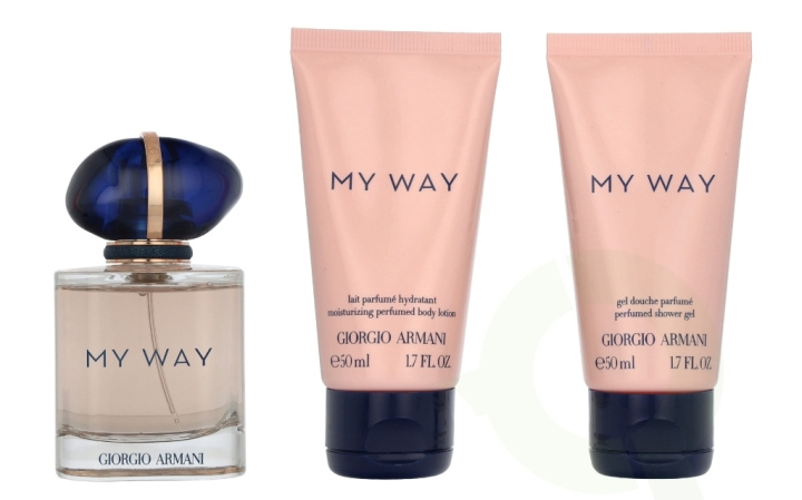 Armani My Way Giftset 150 ml Edp Spray 50ml/Body Lotion 50ml/Shower Gel 50ml in de groep BEAUTY & HEALTH / Cadeausets / Cadeausets voor haar bij TP E-commerce Nordic AB (D18410)