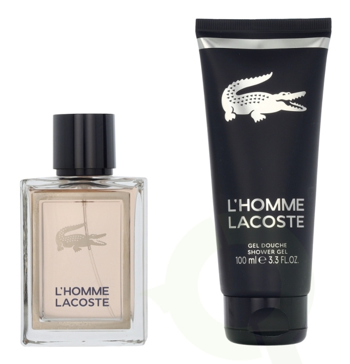 Lacoste L\'Homme Giftset 150 ml Edt Spray 50ml/Shower Gel 100ml in de groep BEAUTY & HEALTH / Geuren & Parfum / Parfum / Parfum voor hem bij TP E-commerce Nordic AB (D18415)