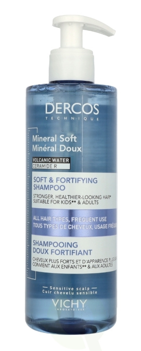 Vichy Dercos Mineral Soft & Fortifying Shampoo 400 ml in de groep BEAUTY & HEALTH / Haar & Styling / Haarverzorging / Shampoo bij TP E-commerce Nordic AB (D18429)