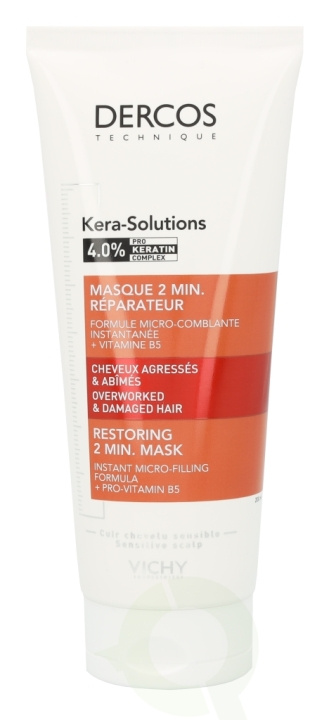 Vichy Dercos Kera-Solutions Restoring 2 Min. Mask 200 ml Sensitive Scalp in de groep BEAUTY & HEALTH / Haar & Styling / Haarverzorging / Haarmasker bij TP E-commerce Nordic AB (D18448)