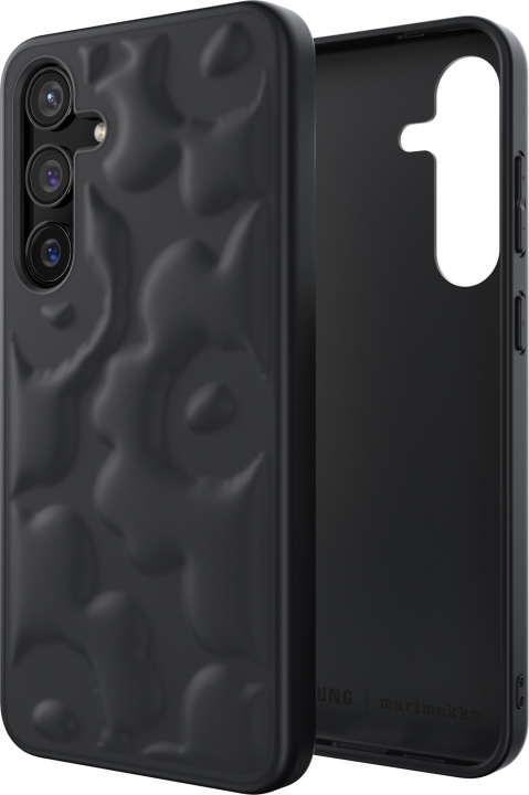 Samsung x Marimekko hoesje met reliëf, Samsung Galaxy S24+, zwart in de groep SMARTPHONE & TABLETS / Mobielbescherming / Samsung bij TP E-commerce Nordic AB (D18543)