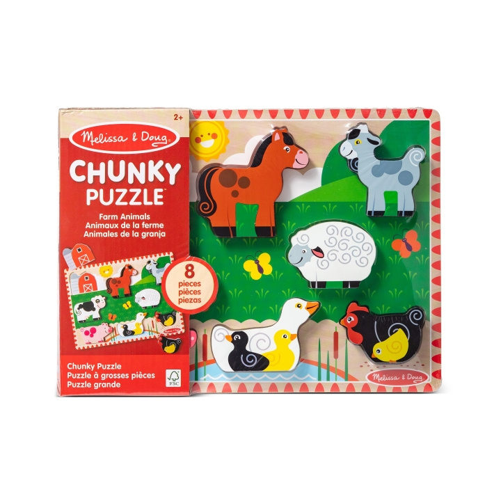 Melissa & Doug Boerderij Grove Puzzel (8 stuks) (50203) in de groep SPEELGOED, KINDER- & BABYPRODUCTEN / Speelgoed / Kinderpuzzel bij TP E-commerce Nordic AB (D18645)