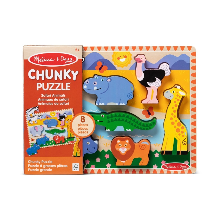 Melissa & Doug Safari puzzel - 8 stukjes (50202) in de groep SPEELGOED, KINDER- & BABYPRODUCTEN / Speelgoed / Kinderpuzzel bij TP E-commerce Nordic AB (D18646)