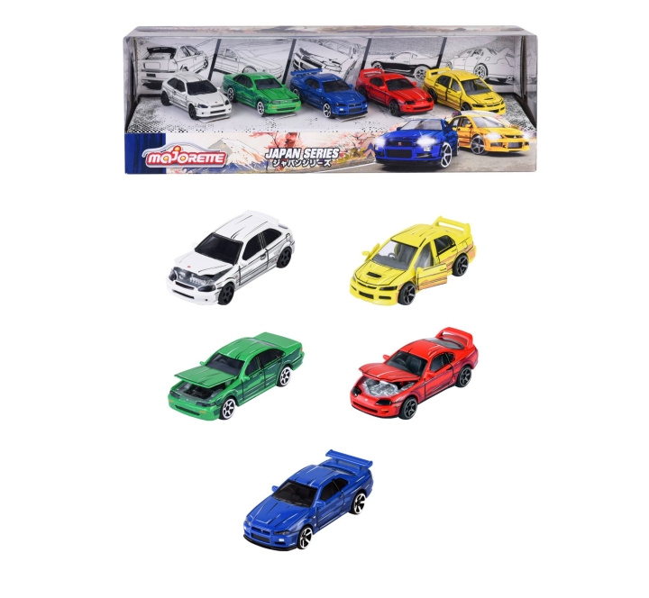 Majorette Japan-serie 5-delige cadeauverpakking (212051031) in de groep SPEELGOED, KINDER- & BABYPRODUCTEN / Speelgoed / Speelgoedauto\'s bij TP E-commerce Nordic AB (D18675)