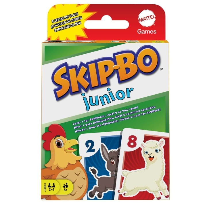 Mattel Games Skip-Bo Junior (HHB37) in de groep SPEELGOED, KINDER- & BABYPRODUCTEN / Spelletje / Kaartspel bij TP E-commerce Nordic AB (D18676)