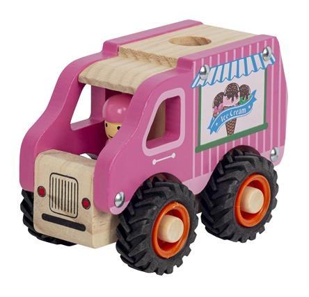 Magni Ijscowagen met rubberen wielen, FSC 100% - (5653) in de groep SPEELGOED, KINDER- & BABYPRODUCTEN / Speelgoed / Speelgoedauto\'s bij TP E-commerce Nordic AB (D18706)