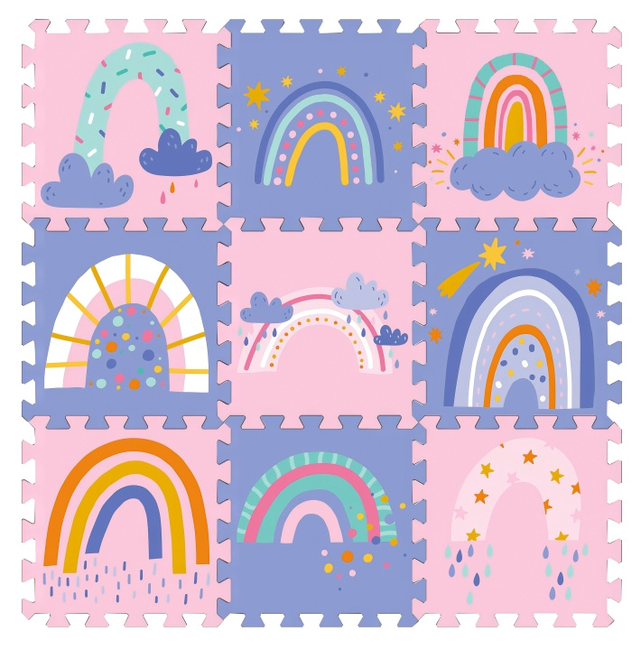 Magni Vloerpuzzel met regenbogen - Kleurrijk in de groep SPEELGOED, KINDER- & BABYPRODUCTEN / Speelgoed / Kinderpuzzel bij TP E-commerce Nordic AB (D18709)