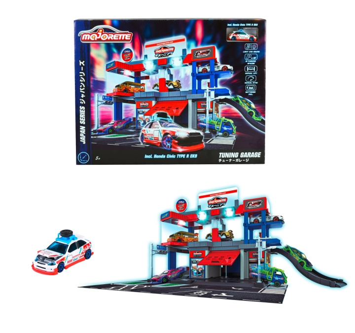 Majorette Japan Tuning Garage (212051033) in de groep SPEELGOED, KINDER- & BABYPRODUCTEN / Speelgoed / Speelset bij TP E-commerce Nordic AB (D18718)
