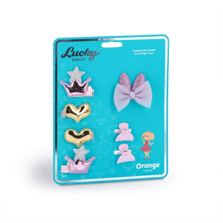 Lucky Doggy Haaraccessoires Harten en Kroon - (OT-LDA5012) in de groep SPEELGOED, KINDER- & BABYPRODUCTEN / Speelgoed / Docks & Accessoires bij TP E-commerce Nordic AB (D18727)