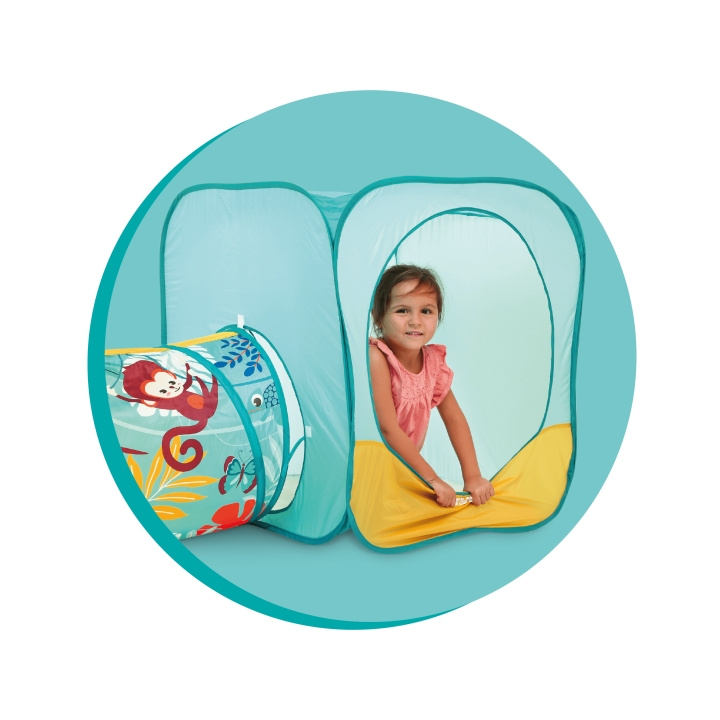 LUDI Speeltuin met tunnel en ballen - (LU90110) in de groep SPEELGOED, KINDER- & BABYPRODUCTEN / Buitenspeelgoed / Speeltent bij TP E-commerce Nordic AB (D18732)