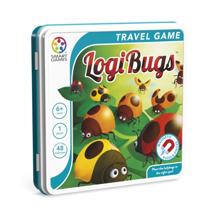 Smart Games Magnetisch reisspel - Logi Bugs (Nordic) (SG2571) in de groep SPEELGOED, KINDER- & BABYPRODUCTEN / Spelletje / Bordspellen bij TP E-commerce Nordic AB (D18753)