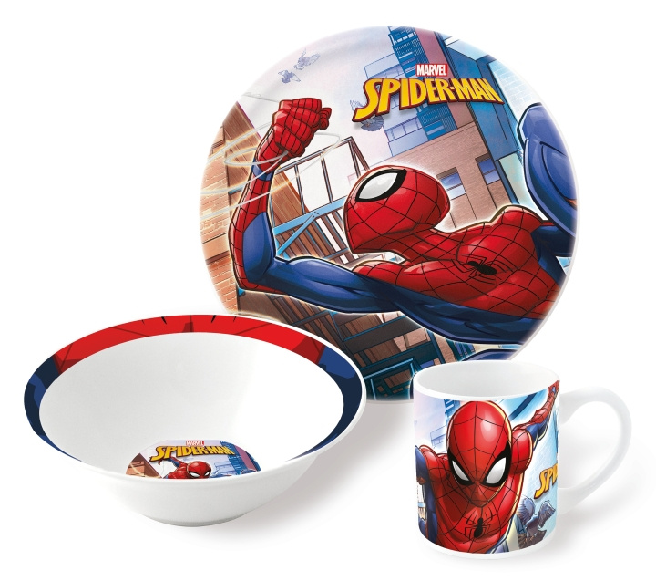 Marvel Stor - 3-Delige Keramische Geschenkset - Spiderman (78365) in de groep SPEELGOED, KINDER- & BABYPRODUCTEN / Eten & Drinken / Kinderservies bij TP E-commerce Nordic AB (D18763)