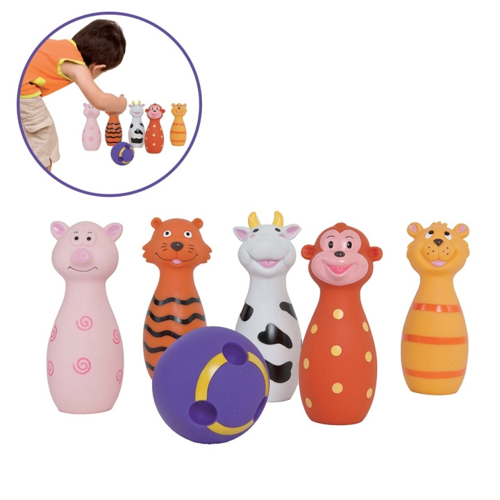 LUDI Baby bowling, Dieren (3455) in de groep SPEELGOED, KINDER- & BABYPRODUCTEN / Buitenspeelgoed / Sport & Spel bij TP E-commerce Nordic AB (D18770)